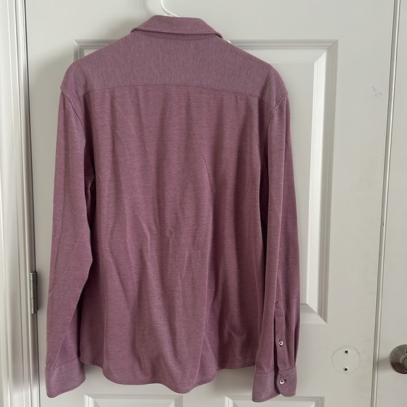 Untuckit Pique Polo Bd in Berry Size Large - Picture 5 of 9